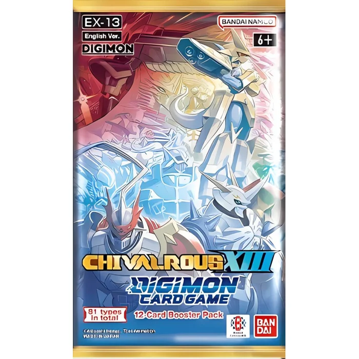 Digimon Card Game EX-13 Extra Booster Chivalrous XIII English - 1 Booster